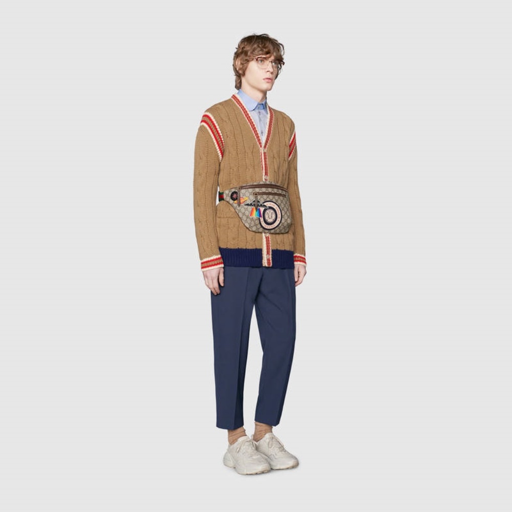 100% authentic gucci fanny pack, GG Supreme pack